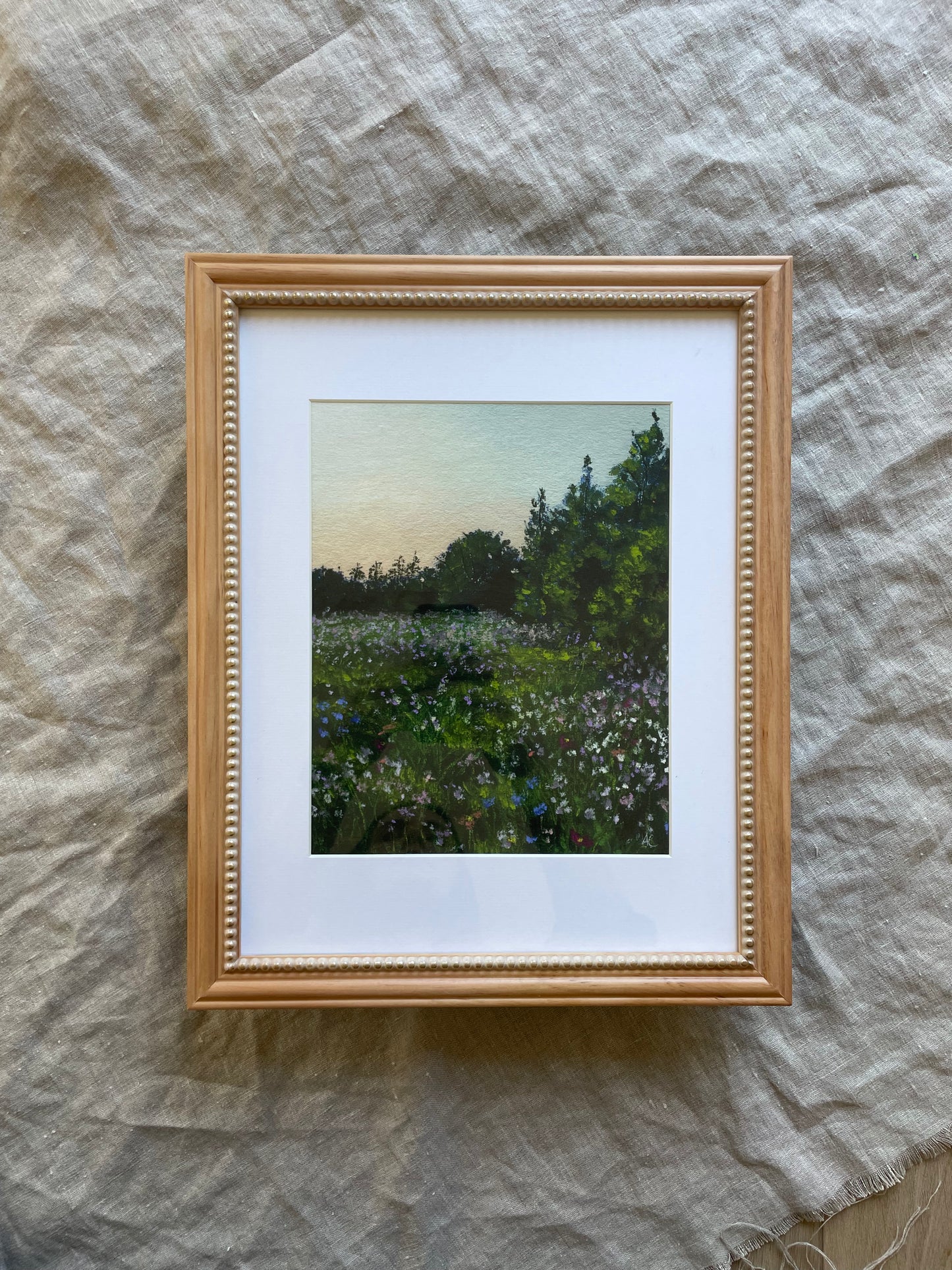 Framed 8x10 Wildflower Fields Print