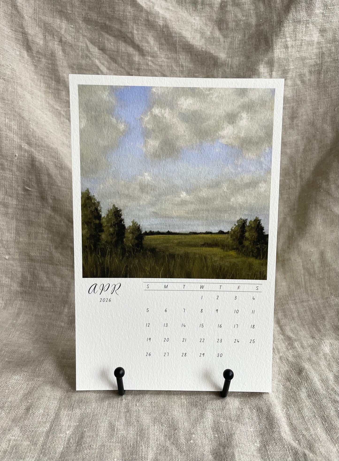 2026 Fine Art Desk Calendar