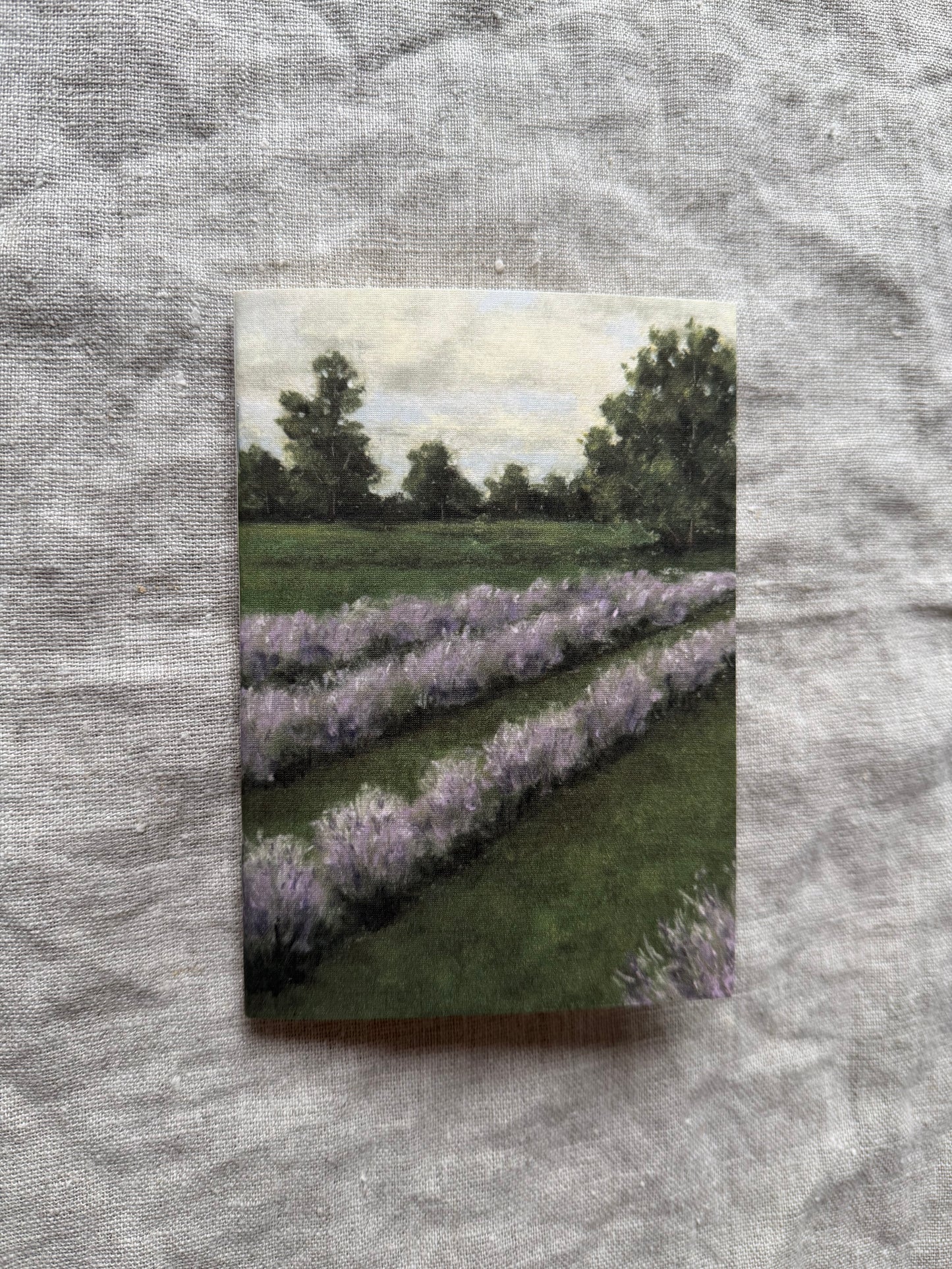 "Lavender Field" A6 Journal
