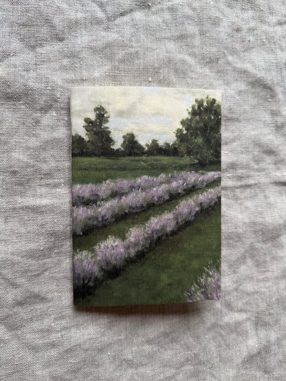 "Lavender Field" A6 Journal