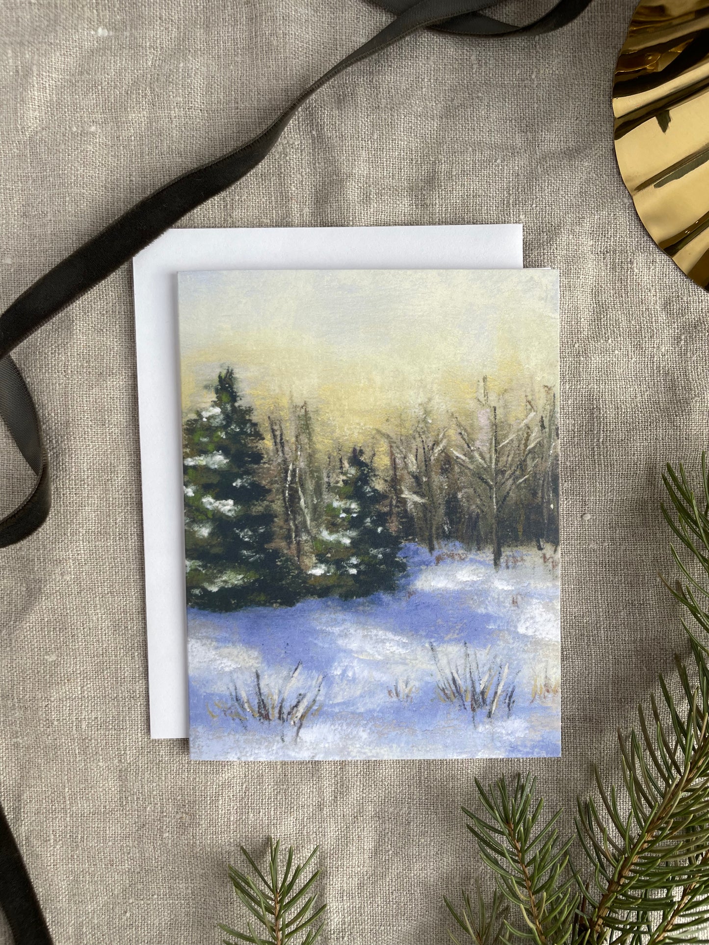 "Winter Glow" - Card & Envelope