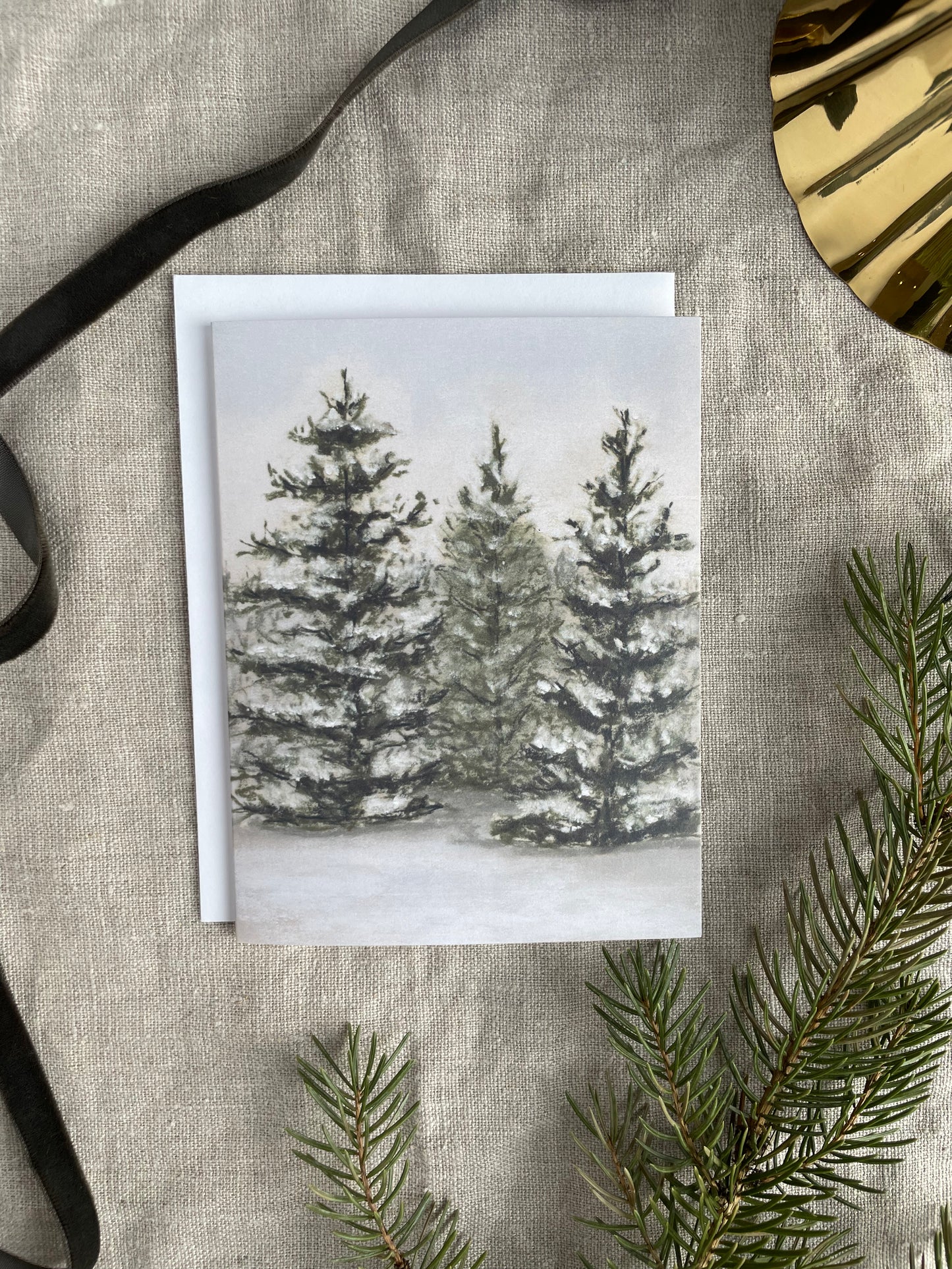 "Tall Pines" - Card & Envelope