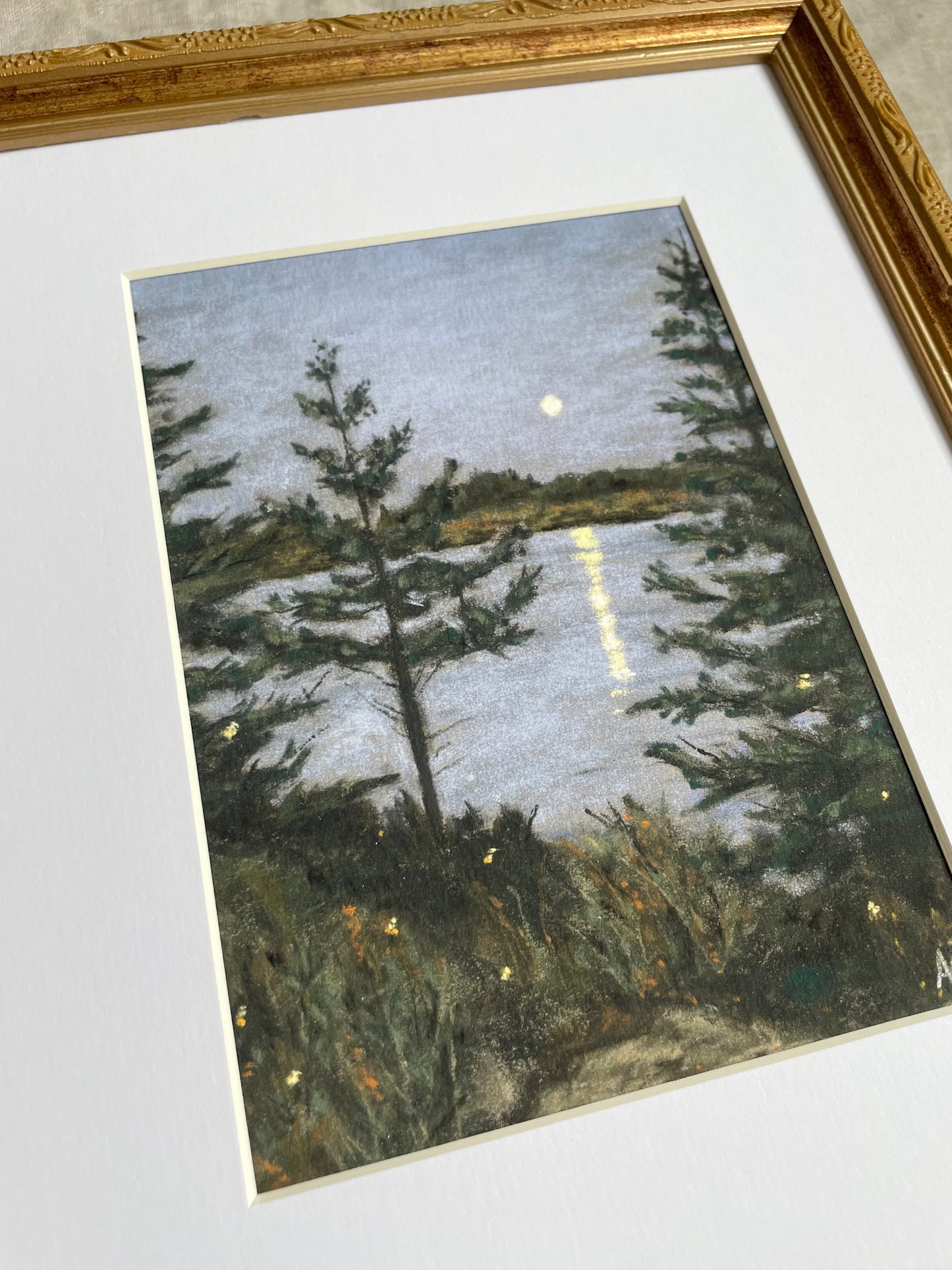 "Fire Flies on the lake" Print